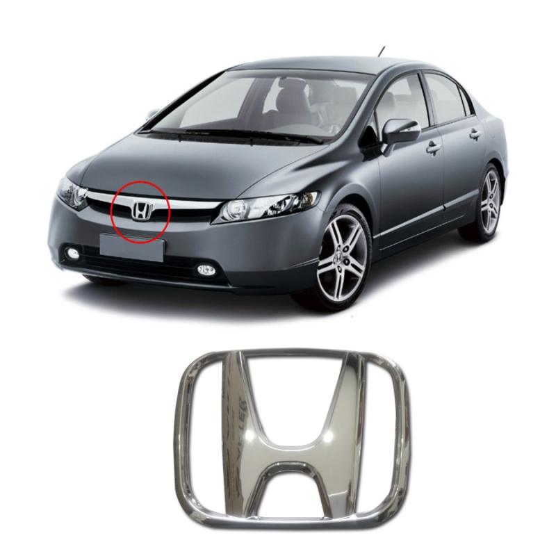 Emblema Honda Da Grade New Civic 2007 A 2011 New Fit 2009 A 2012