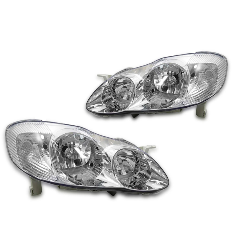 Farol Corolla 2003 A 2004 Lado Direito Cromado (r15174) (c023648)