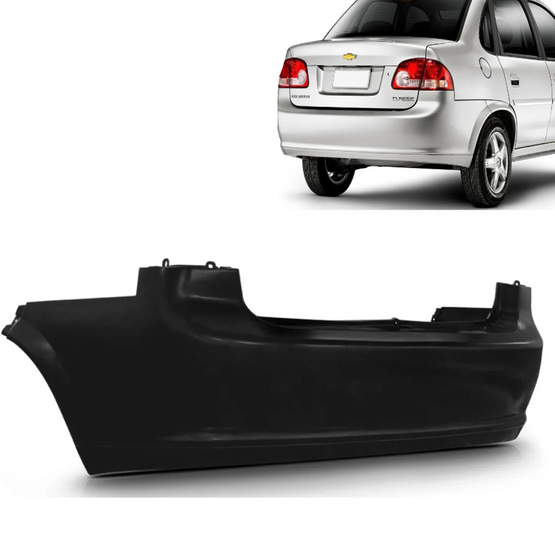 Parachoque Traseiro Corsa Classic Ls 2011 A 2016 Para Pintura(c62308)