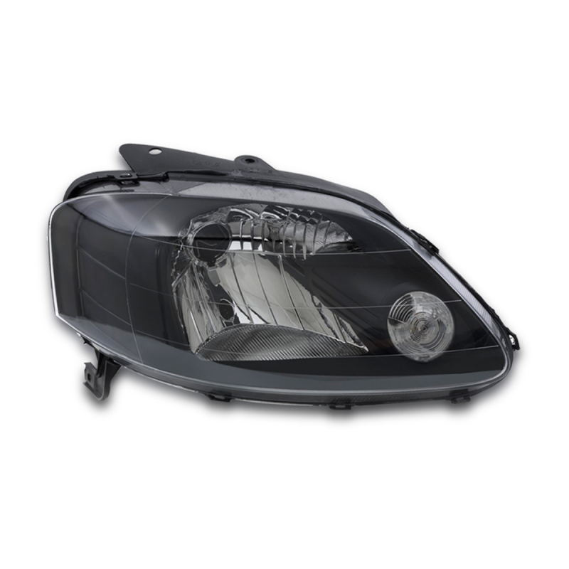 0160634 Farol Original Crossfox Fox Spacefox 2003 A 2009 Lado Direito Mascara Negra