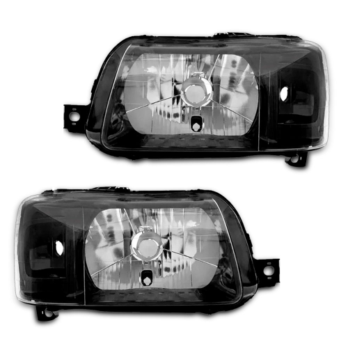 0160779 Farol Original Uno Fiorino 2004 A 2012 Lado Esquerdo Mascara Negra