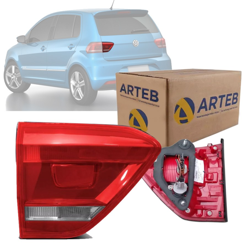 0460503 Lanterna Traseira Original Fox 2015 A 2022 Lado Esquerdo Tampa Cristal
