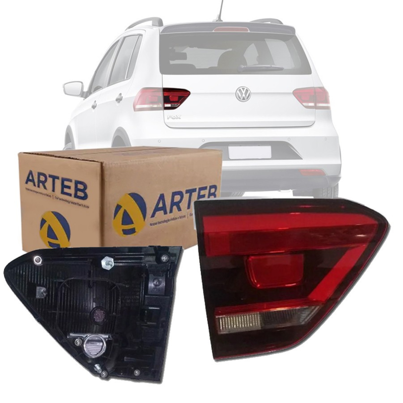 0460505 Lanterna Traseira Original Fox 2015 A 2022 Lado Esquerdo Tampa Fume