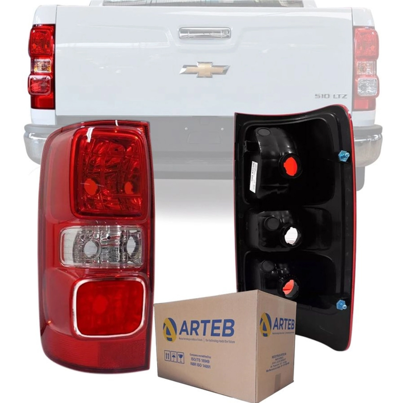 0460443 Lanterna Traseira Original S10 2013 A 2021 Lado Esquerdo Sem Led Com Luz De Neblina