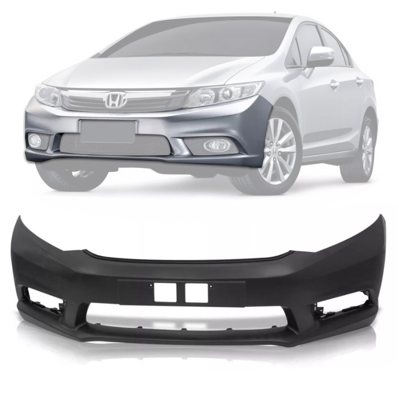 Parachoque Dianteiro Civic 2012 A 2016 Para Pintura C/ Ressalto Placa (c052234)