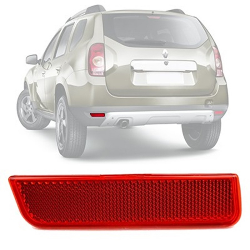 Olho De Gato Refletor Do Parachoque Traseiro Duster 2011 A 2014 Sandero Stepway 2014 A 2016 Lado Esquerdo