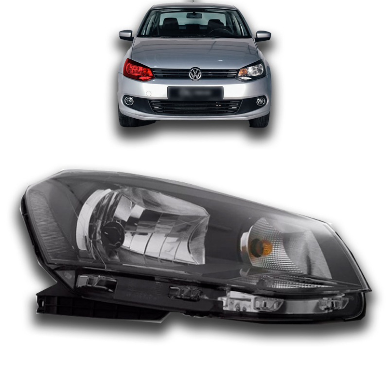 Farol Gol Saveiro Voyage G6 2013 A 2016 Lado Direito Foco Simples (039155)