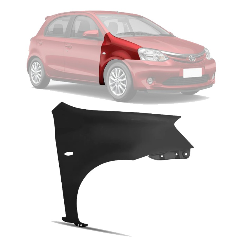 Paralama Etios Hatch/sedan 2012 A 2022 Lado Direito Com Furo Pisca (r21620)(c46917)