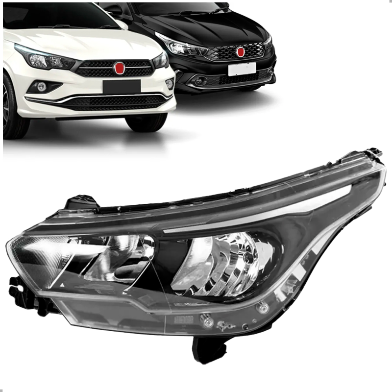 Farol Original Argo Cronos 2017 A 2021 Lado Esquerdo Sem Led