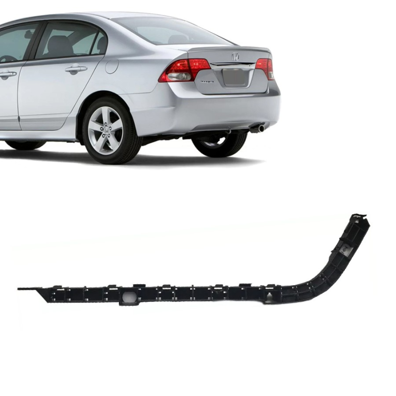 Guia Do Parachoque Traseiro New Civic 2008 A 2012 Lado Esquerdo(r26609)