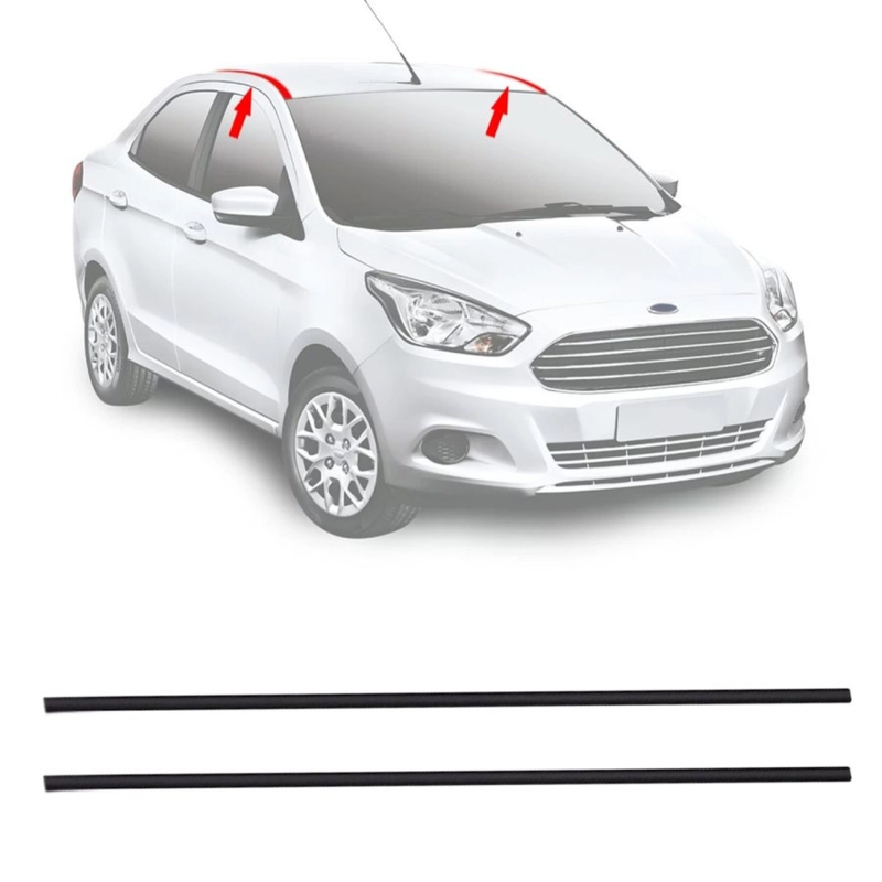 Par Borracha Pingadeira Friso Do Teto Ka Sedan 2015 A 2021