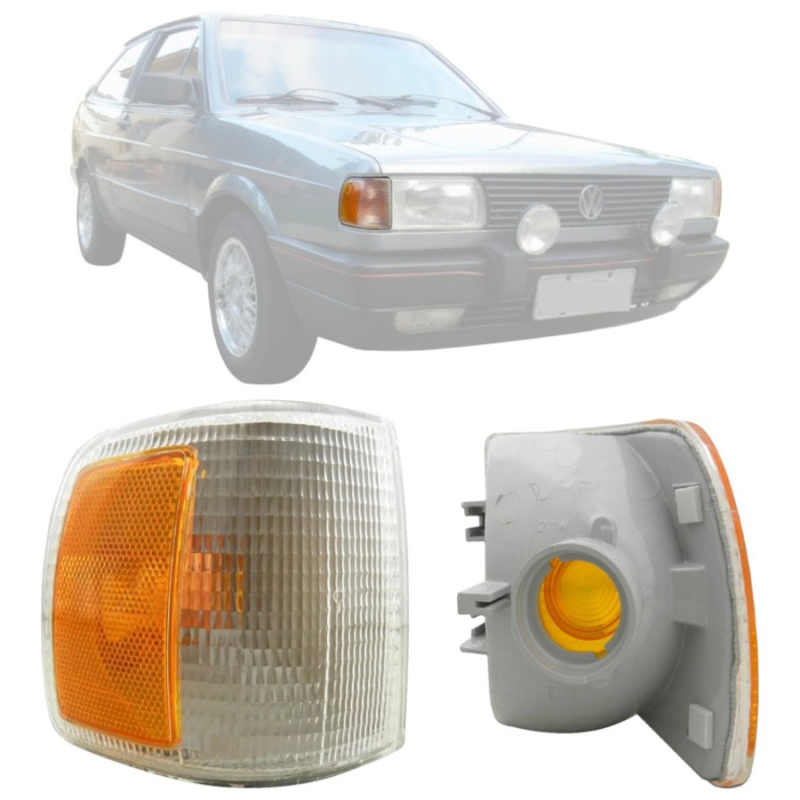 Lanterna Dianteira Pisca Gol Parati Saveiro Voyage 1991 A 1994 Lado Direito Mod Arteb Cristal Defl Ambar