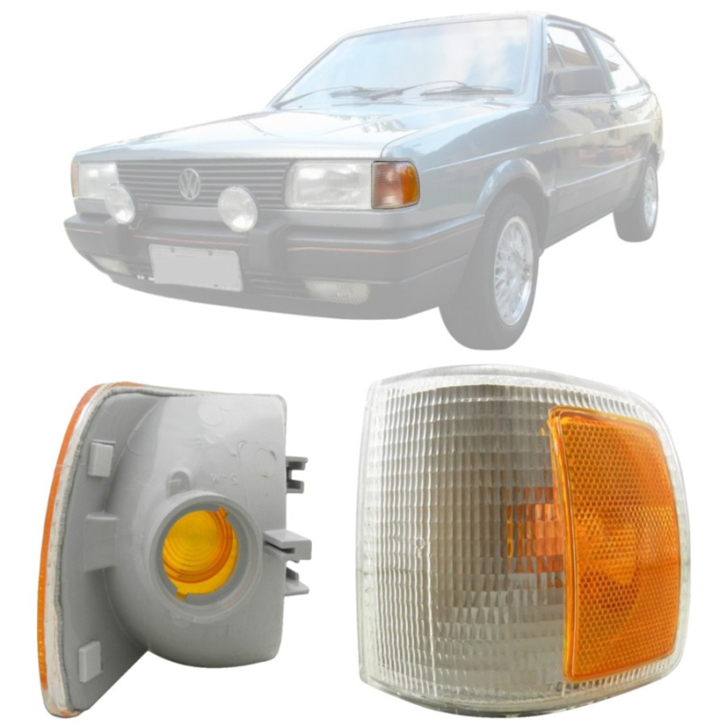 Lanterna Dianteira Pisca Gol Parati Saveiro Voyage 1991 A 1994 Lado Esquerdo Mod Arteb Cristal Defl Amba