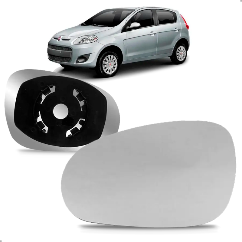 Lente Com Base Do Retrovisor Palio Attravtive 2012 A 2016 Grand Siena 2012 A 2022 Lado Esquerdo