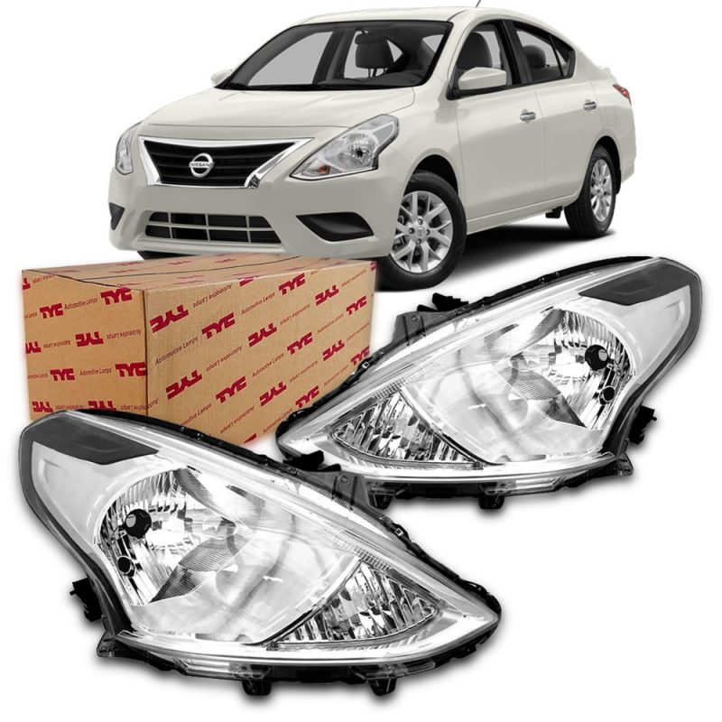 Farol Versa 2015 A 2020 Lado Esquerdo (c043434) (r25155)