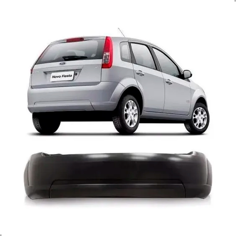 Parachoque Traseiro Fiesta Hatch 2008 A 2012 Para Pintura (r18209)