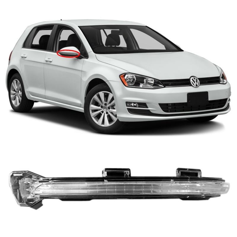 Pisca Seta Retrovisor Golf 2015 A 2018 Original Vw Lado Direito Passageiro