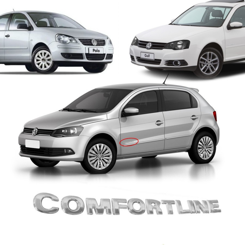 Emblema Confortline Porta Gol Voyage G5 Polo Golf Fox