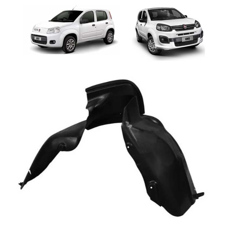 Parabarro Dianteiro Uno Vivace Attractive Drive 2010 A 2021 Lado Direito(r24646)