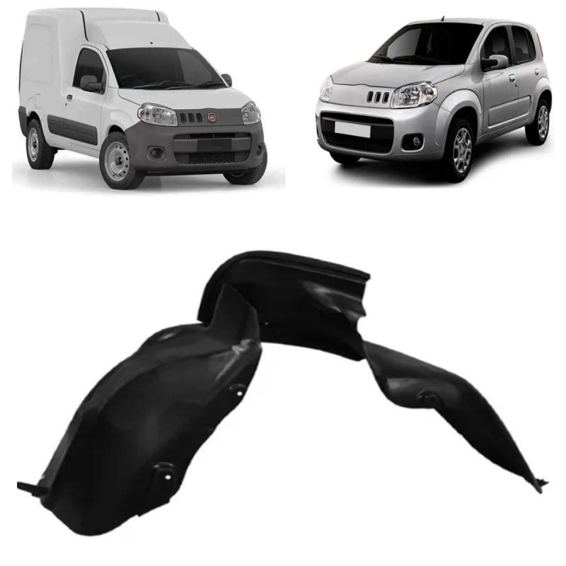 Parabarro Dianteiro Uno Vivace Attractive Drive 2010 A 2022 Lado Esquerdo (c054760) (r24647)