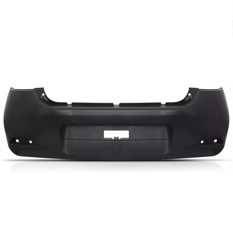 Parachoque Traseiro Logan 2017 A 2022 Com 2 Furo Para Lanterna De Placa Sem Furo Sensor(r24864)