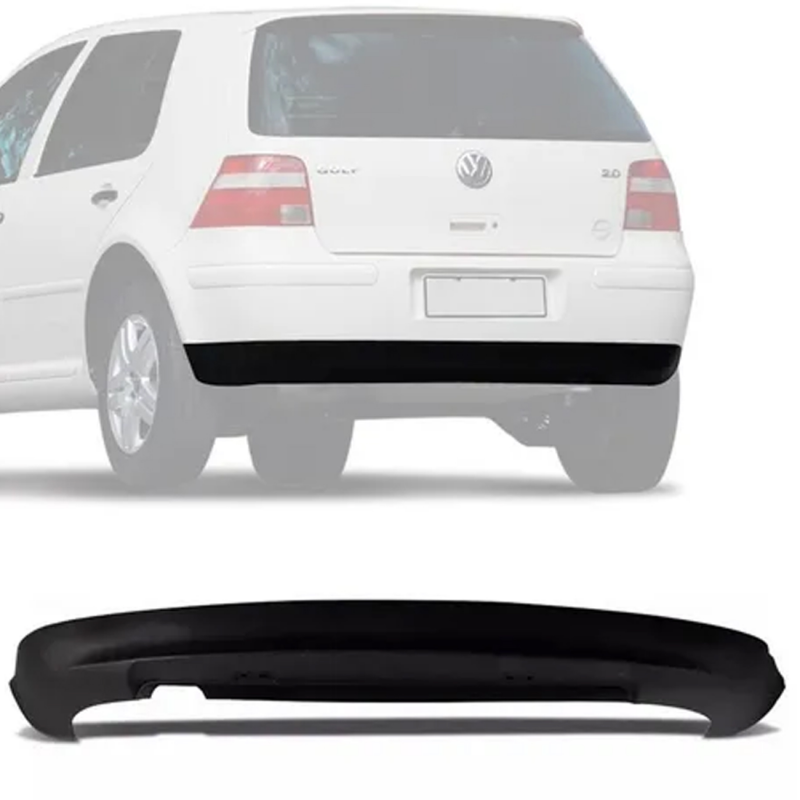 Spoiler Do Parachoque Traseiro Golf 2000 A 2006 Preto Texturizado