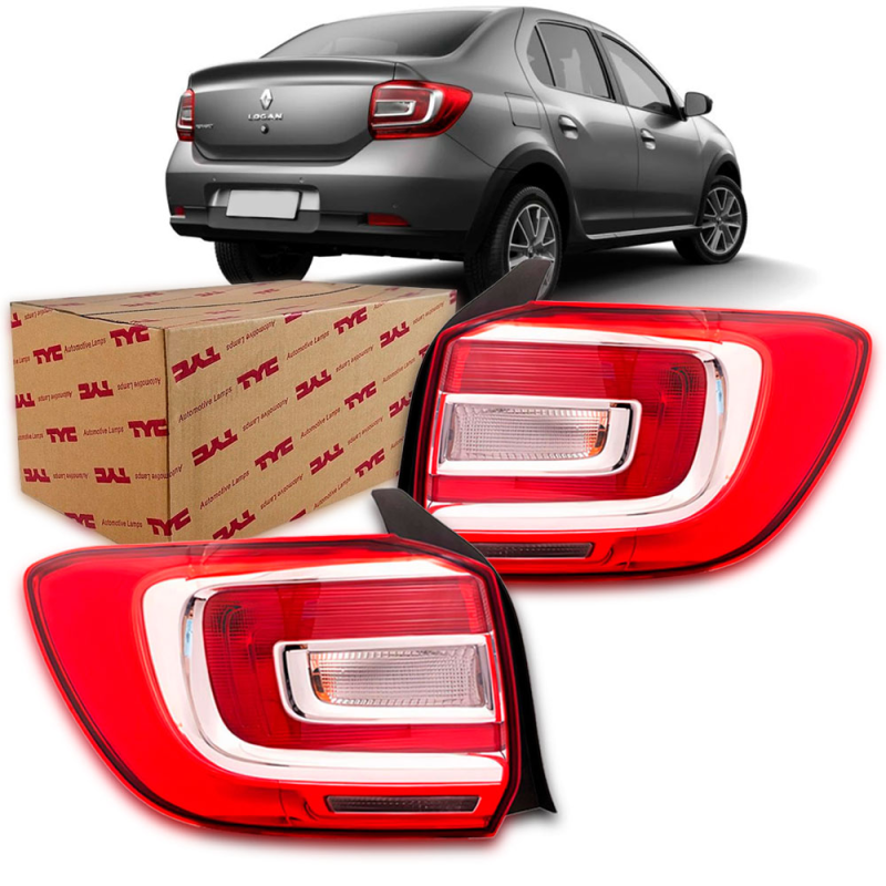Lanterna Traseira Logan 2014 A 2022 Lado Esquerdo (r24495)(c46659)