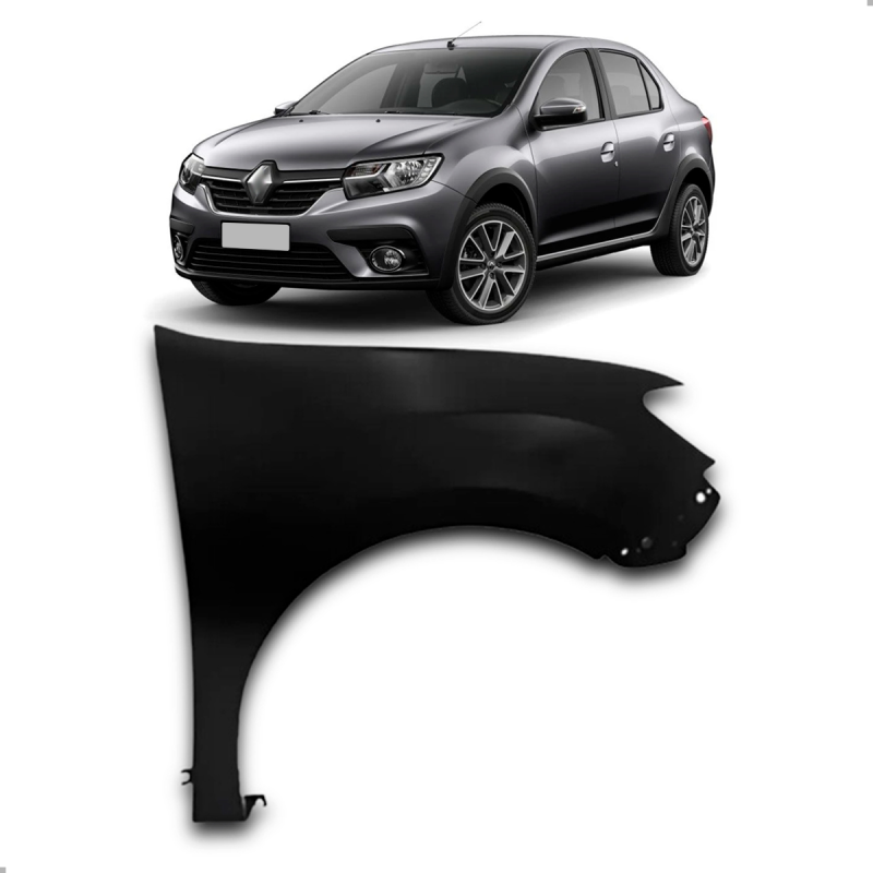 Paralama Logan Sandero 2014 A 2023 Lado Direito Para Pintura (r23628)