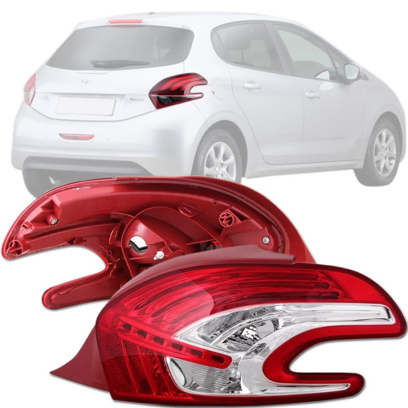 Lanterna Traseira Peugeot 208 2013 A 2016 Lado Direito