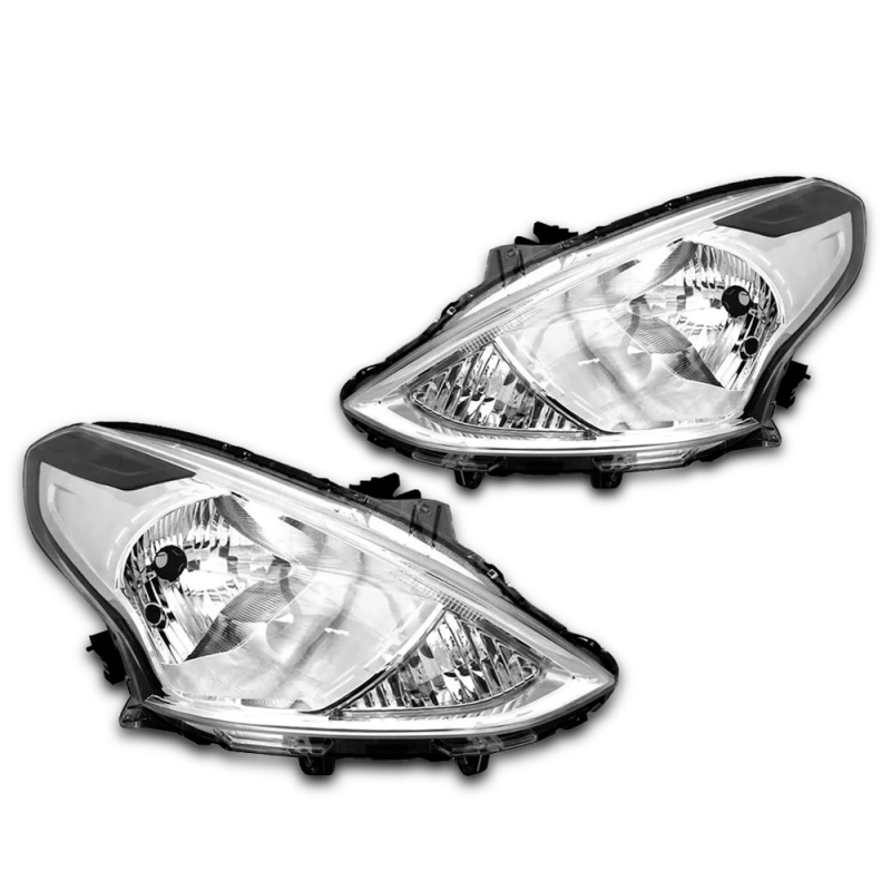 Farol Versa 2015 A 2020 Manual Cromado Lado Direito (r25156)(c043433)