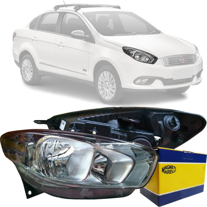 Farol Original Grand Siena 2012 A 2022 Lado Direito Fume