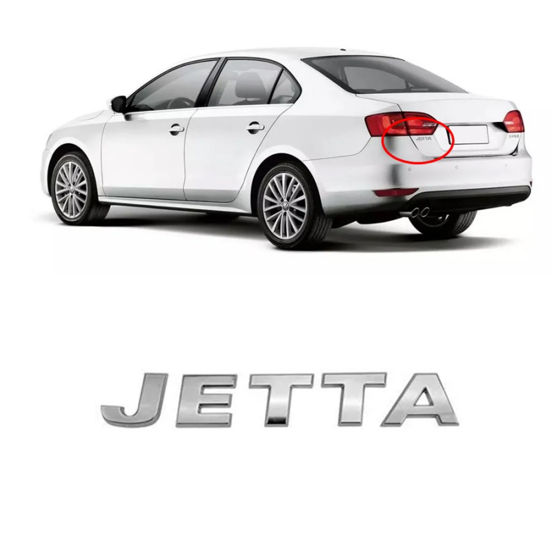 Emblema Jetta Da Tampa Traseira Do Porta Malas Jetta 2011 A 2014