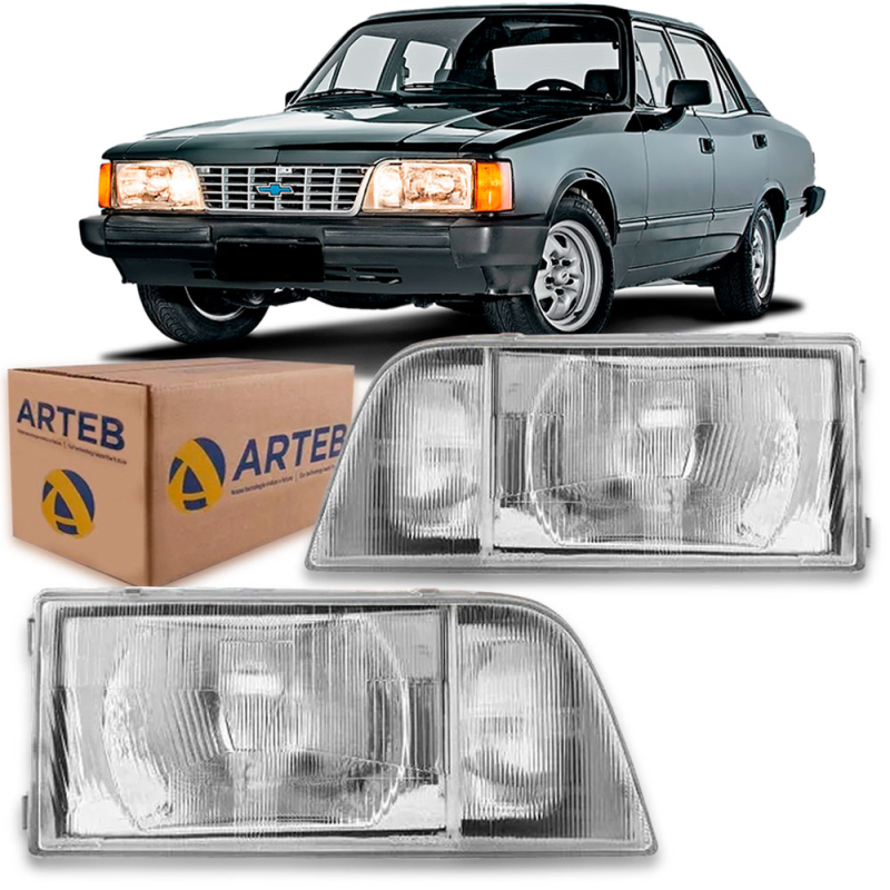 0060061 Farol Original Opala 1988 A 1992 Lado Esquerdo
