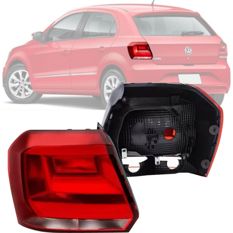 (c062261)(r28957)lanterna Traseira Gol G7 2017 A 2018 Lado Esquerdo Cristal