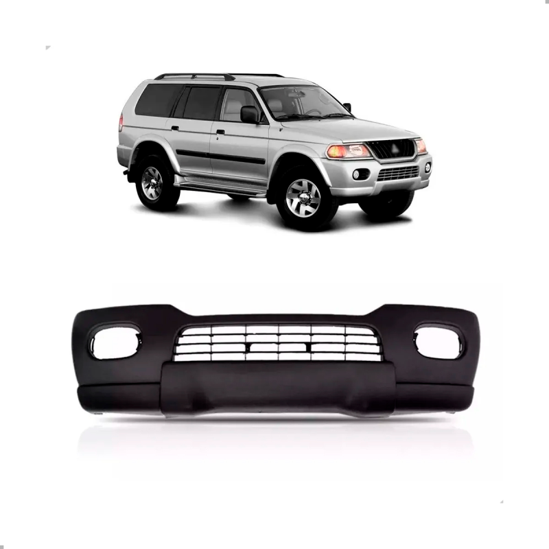 Parachoque Dianteiro Pajero Sport 2000 A 2006 Para Pintura Sem Furo Moldura (26977)