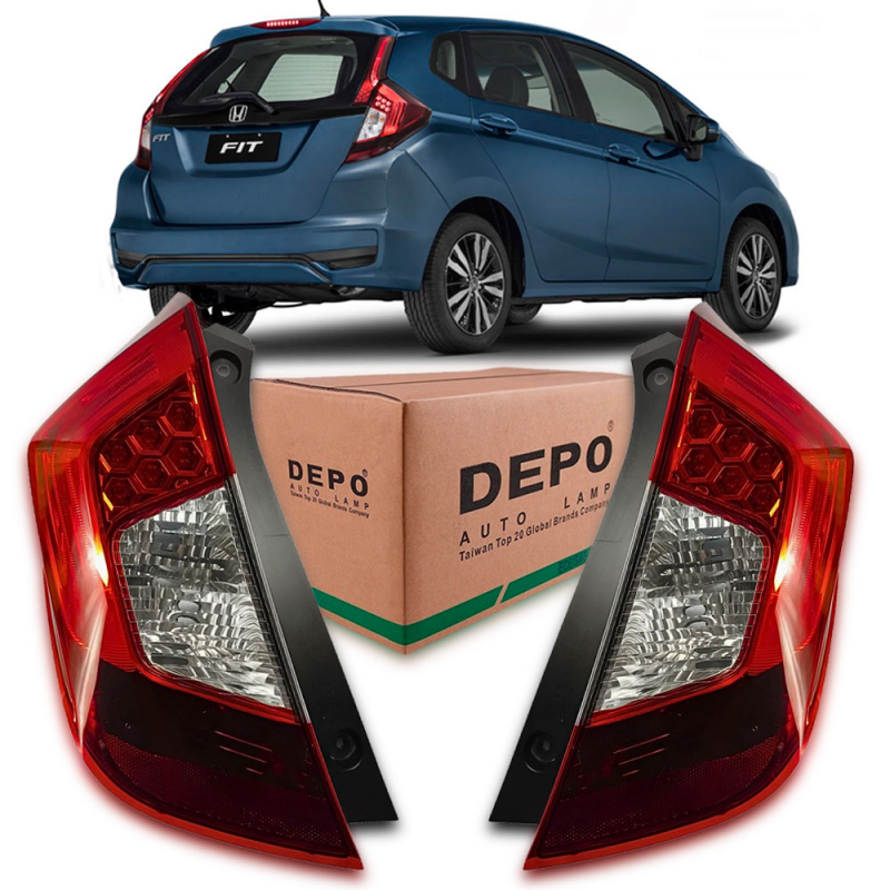 Lanterna Traseira Fit 2015 A 2021 Lado Esquerdo Com Led