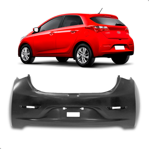 Parachoque Traseiro Hb20 Hatch 2012 A 2015 Para Pintura Sem Sensor(r22871)