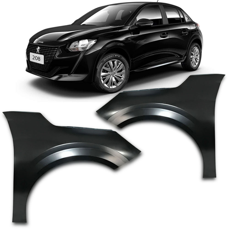 Paralama Peugeot 208 2020 A 2022 Lado Direito Para Pintura (r30802)