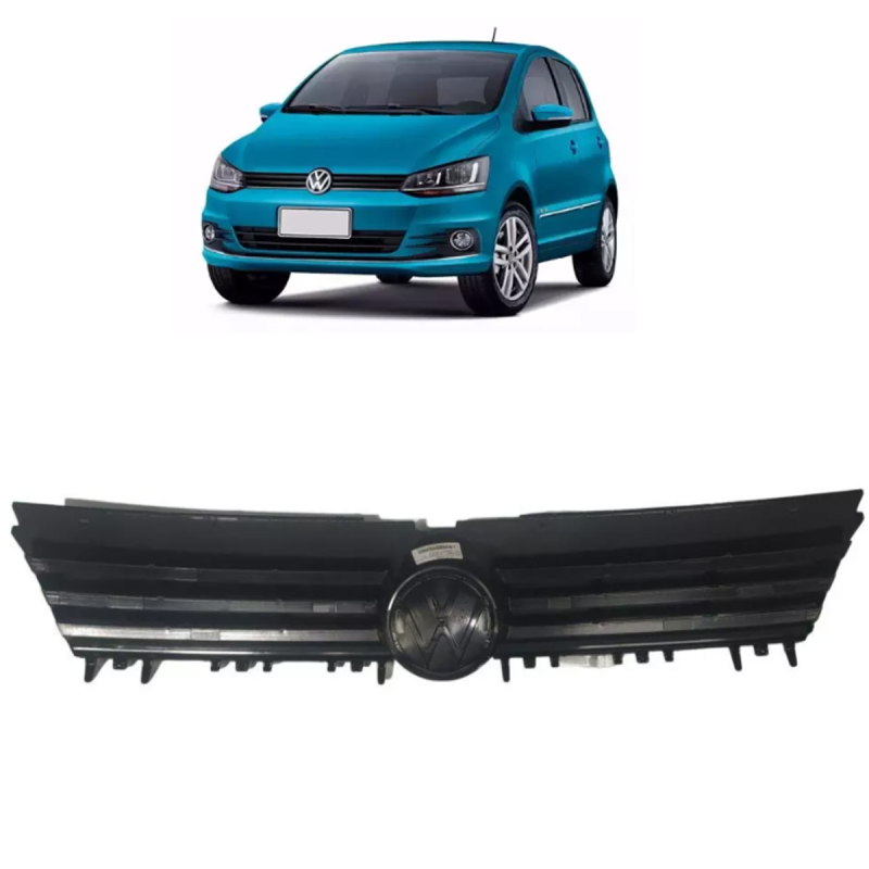 (r27861)grade Do Radiador Fox Spacefox 2015 A 2022 Preta Texturizada