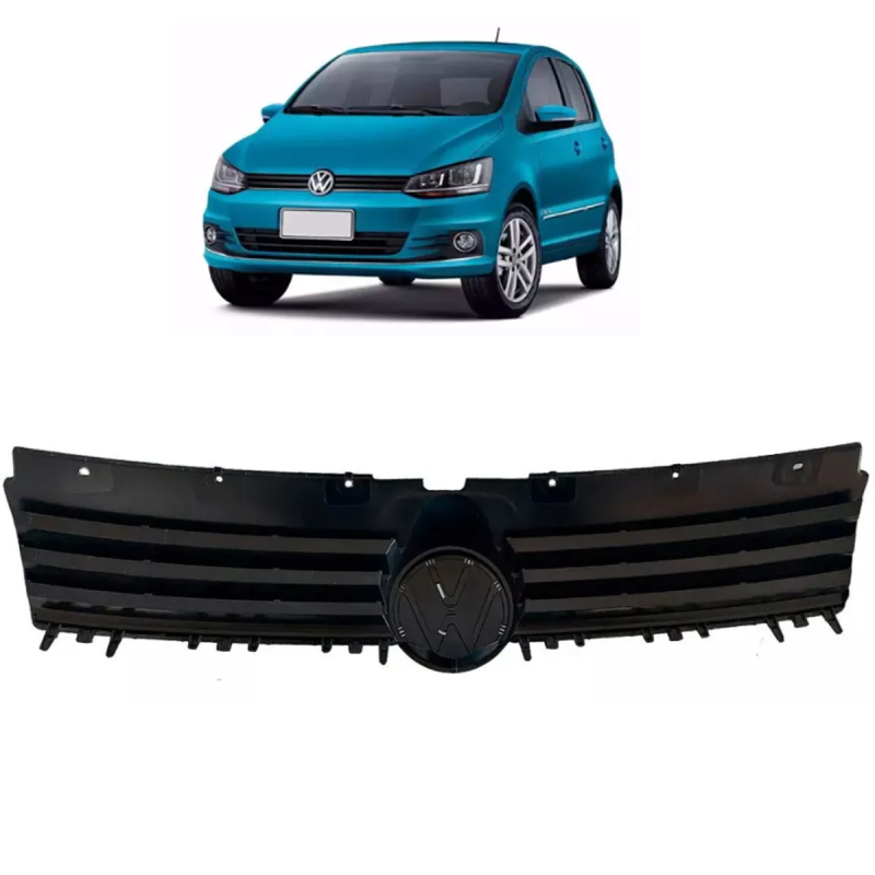 (r27861)grade Do Radiador Fox Spacefox 2015 A 2022 Preta Texturizada