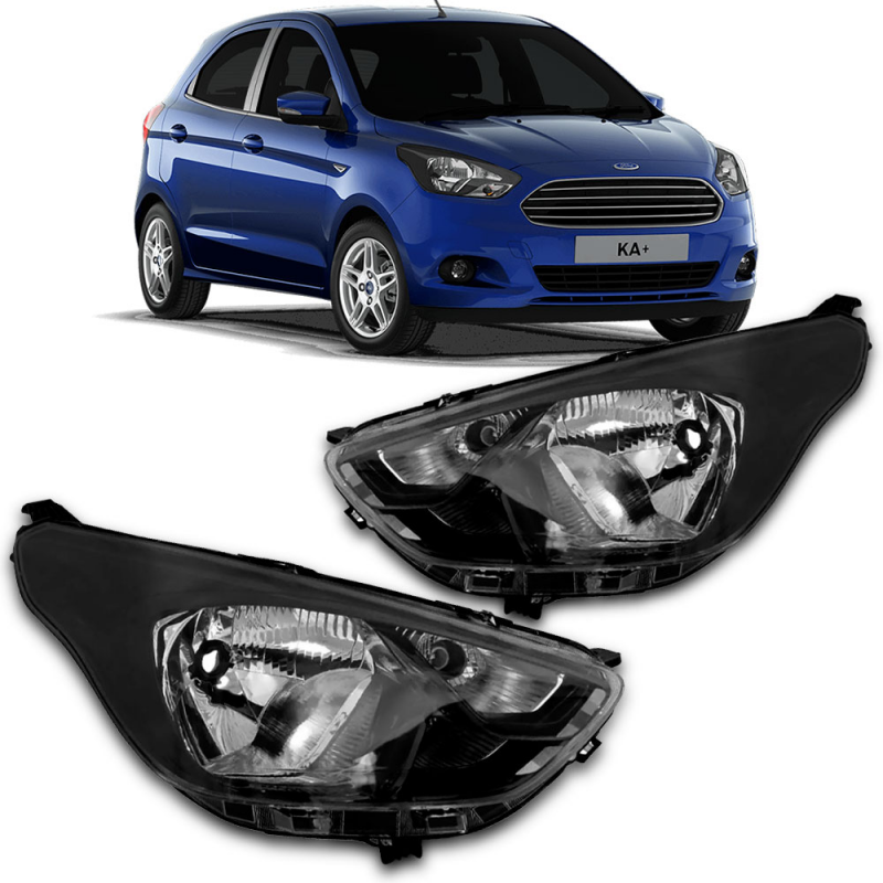 Farol Original Ka 2019 A 2022 Lado Esquerdo Mascara Negra