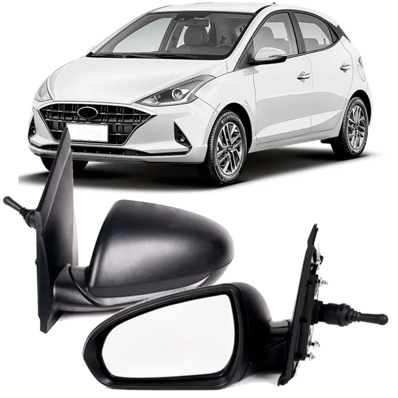 Retrovisor Hb20 2020 A 2022 Manual Lado Esquerdo