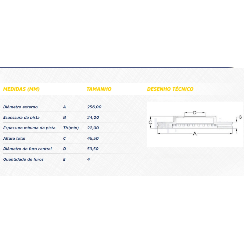 Disco Do Freio Dianteiro Cobalt 1.4 1.8 2012 A 2022 Onix Prisma 1.0 1.4 2012 A 2019