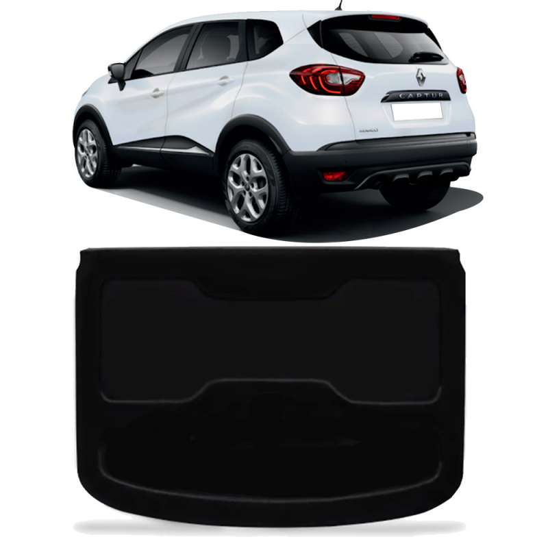 Tampao Bagagito Do Porta Mala Original Captur 2021 A 2022 Cinza Acarpetado