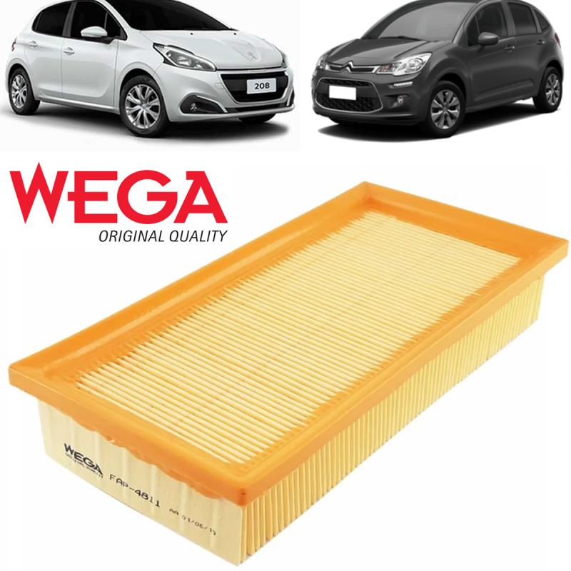 Filtro Do Ar Peugeot 208 1.2 2016 A 2022 Citroen C3 1.2 2016 A 20