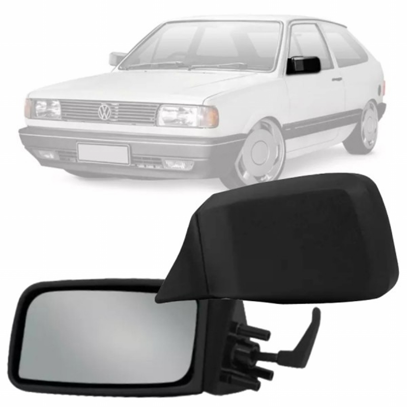 Retrovisor Gol Parati Saveiro Quadrado 1987 A 1994 Lado Esquerdo Regulador Manual