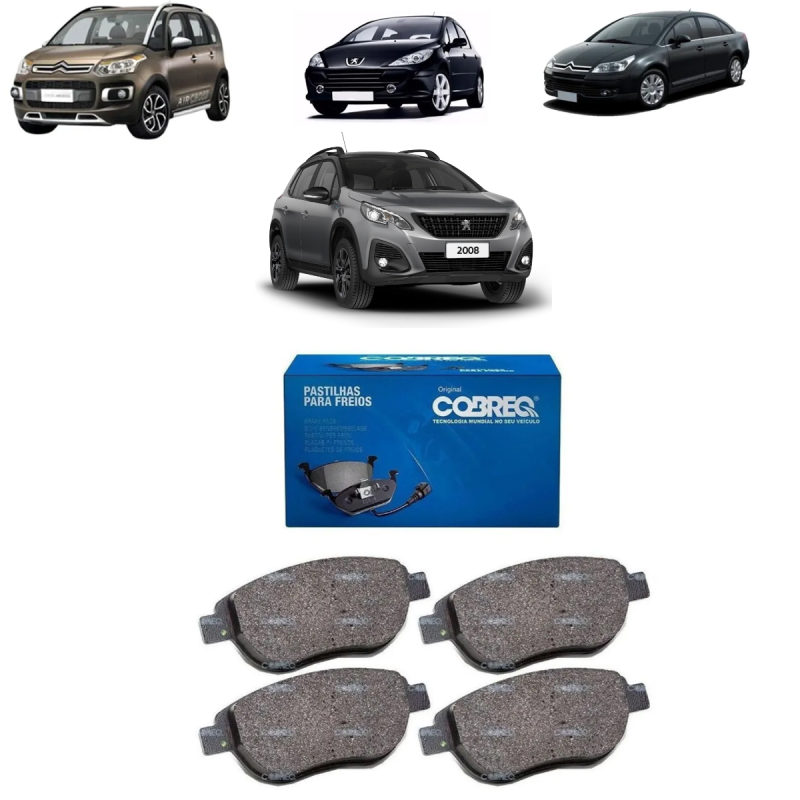 Pastilha Do Freio Dianteiro Aircross 1.6 2010 A 2021 C3 Picasso 1.6 2011 A 2022 C4 1.6 2005 A 2022 - 134