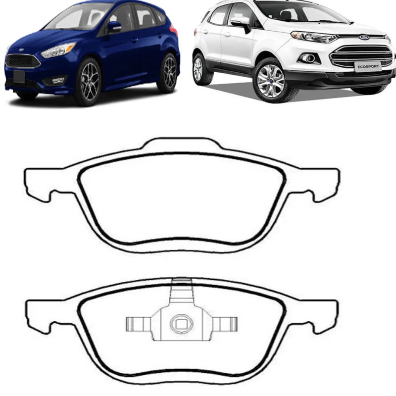 Pastilha Do Freio Dianteiro Ecosport 2.0 2008 A 2012 Focus 2009 A 2012