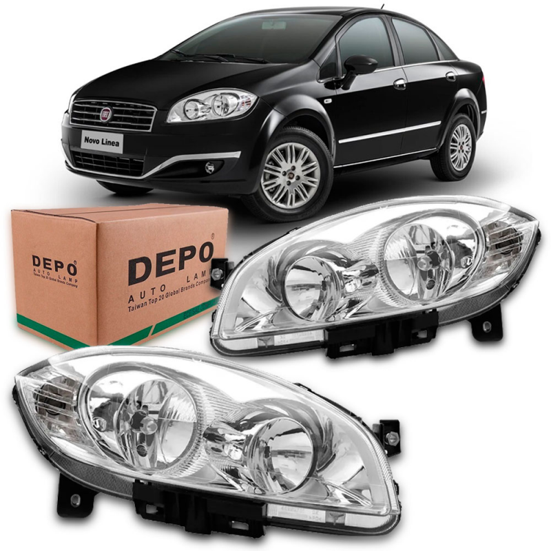 Farol Linea 2008 A 2012 Lado Direito (r17852)