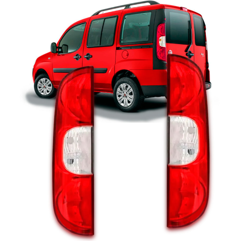Lanterna Traseira Doblo 2011 A 2021 Fiorino 2014 A 2022 Lado Direito Bicolor
